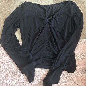 Lululemon Modal-Silk Blend V-Neck Long-Sleeve Shirt